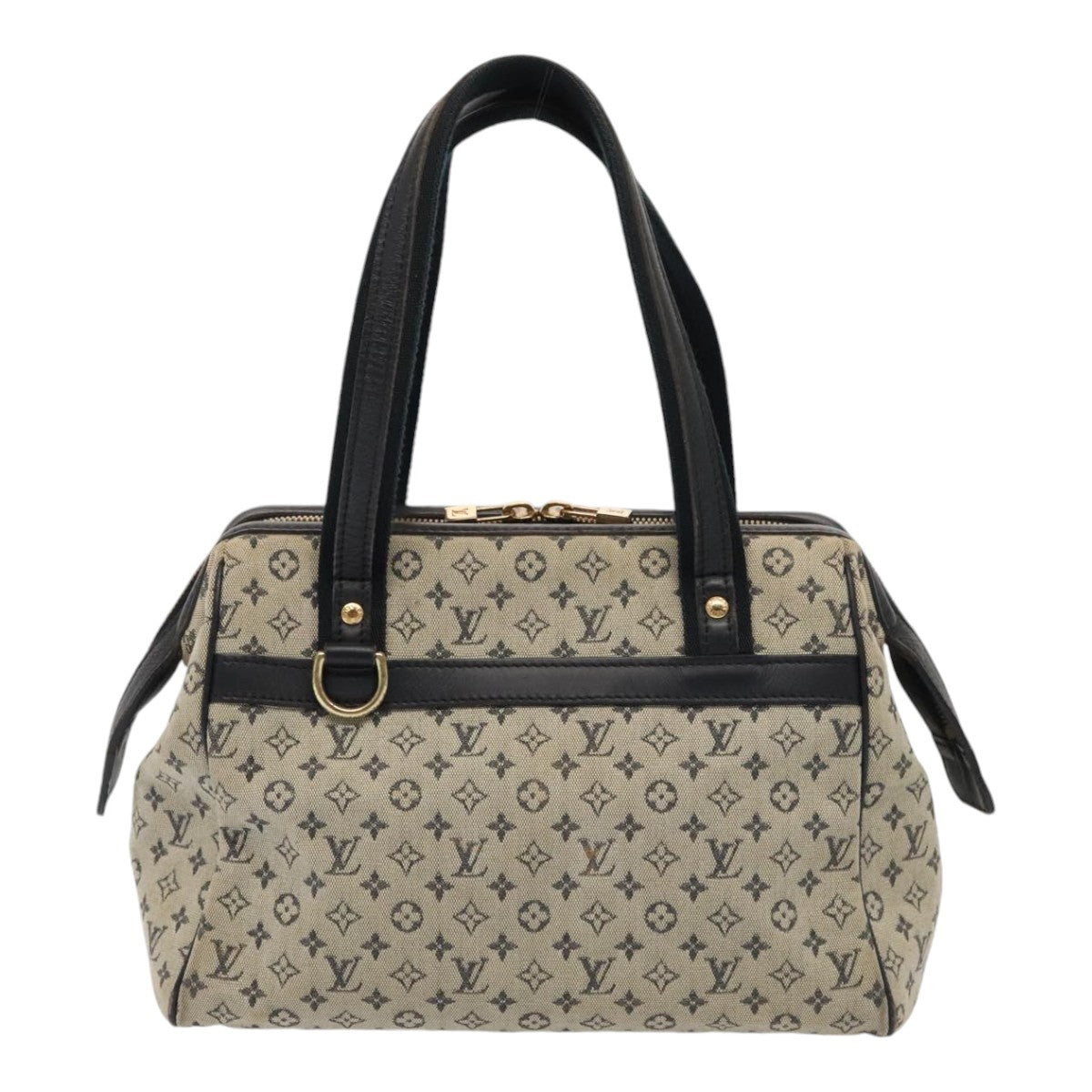 LOUIS VUITTON Monogram Mini Josephine PM Hand Bag Blue M92049 LV Auth 88303