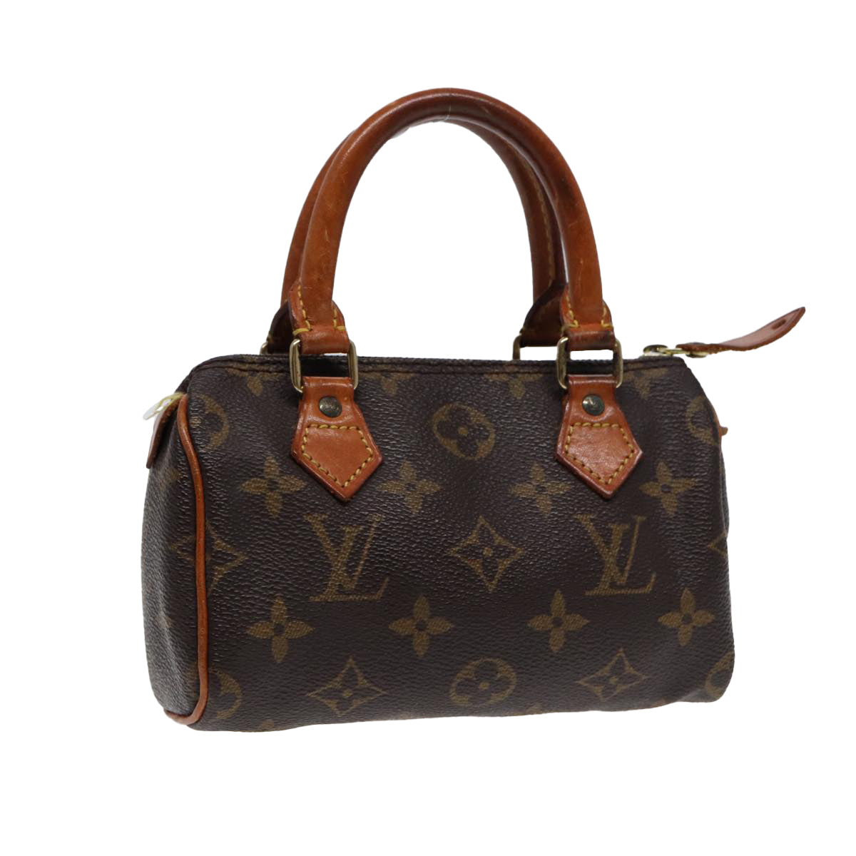 LOUIS VUITTON Monogram Mini Speedy Hand Bag M41534 LV Auth 88317