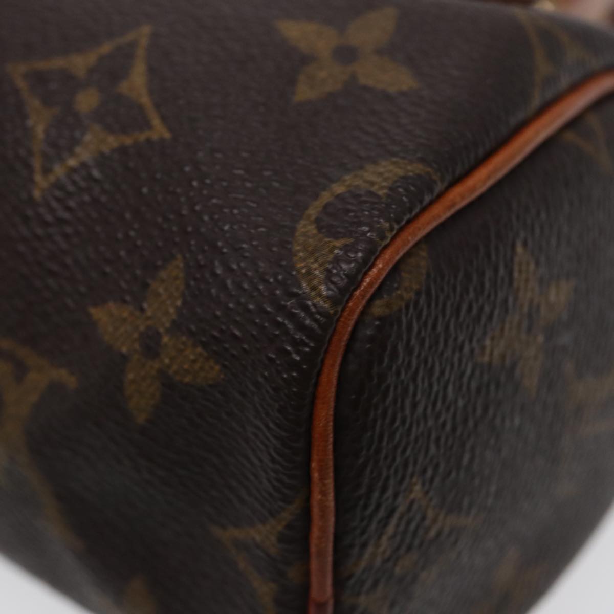 LOUIS VUITTON Monogram Mini Speedy Hand Bag M41534 LV Auth 88317