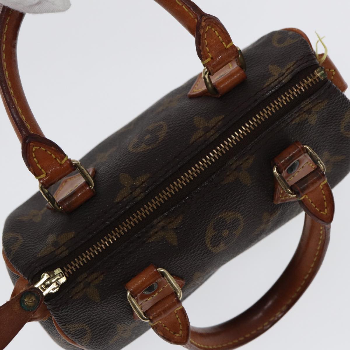 LOUIS VUITTON Monogram Mini Speedy Hand Bag M41534 LV Auth 88317