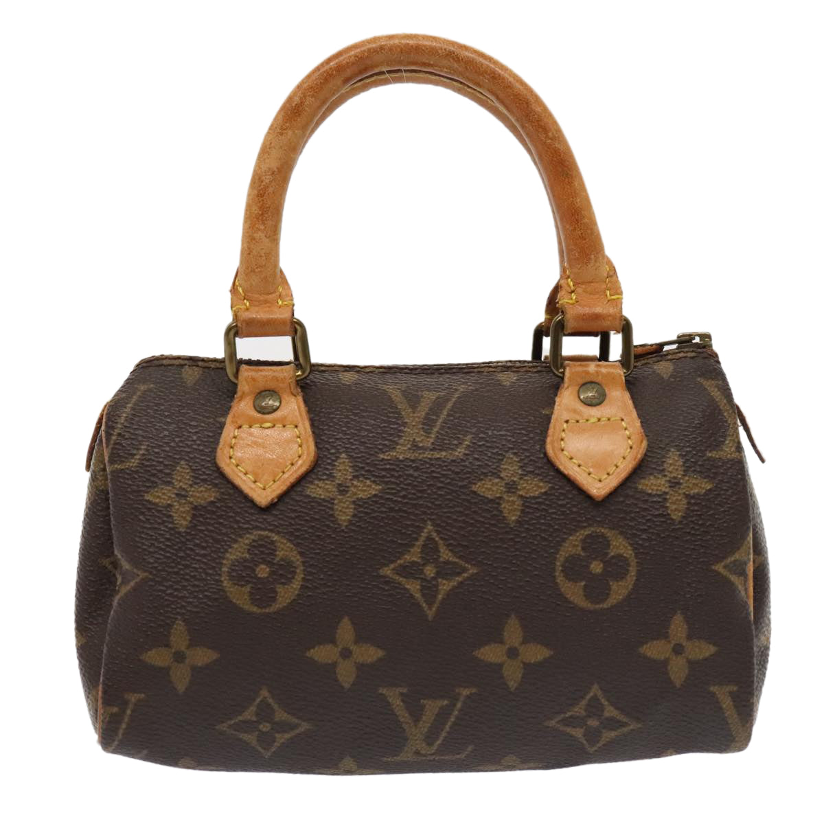 LOUIS VUITTON Monogram Mini Speedy Hand Bag M41534 LV Auth 88319