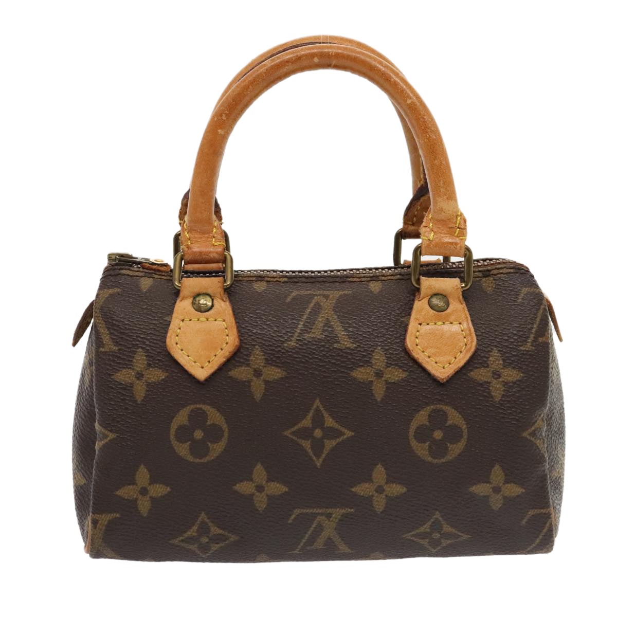 LOUIS VUITTON Monogram Mini Speedy Hand Bag M41534 LV Auth 88319