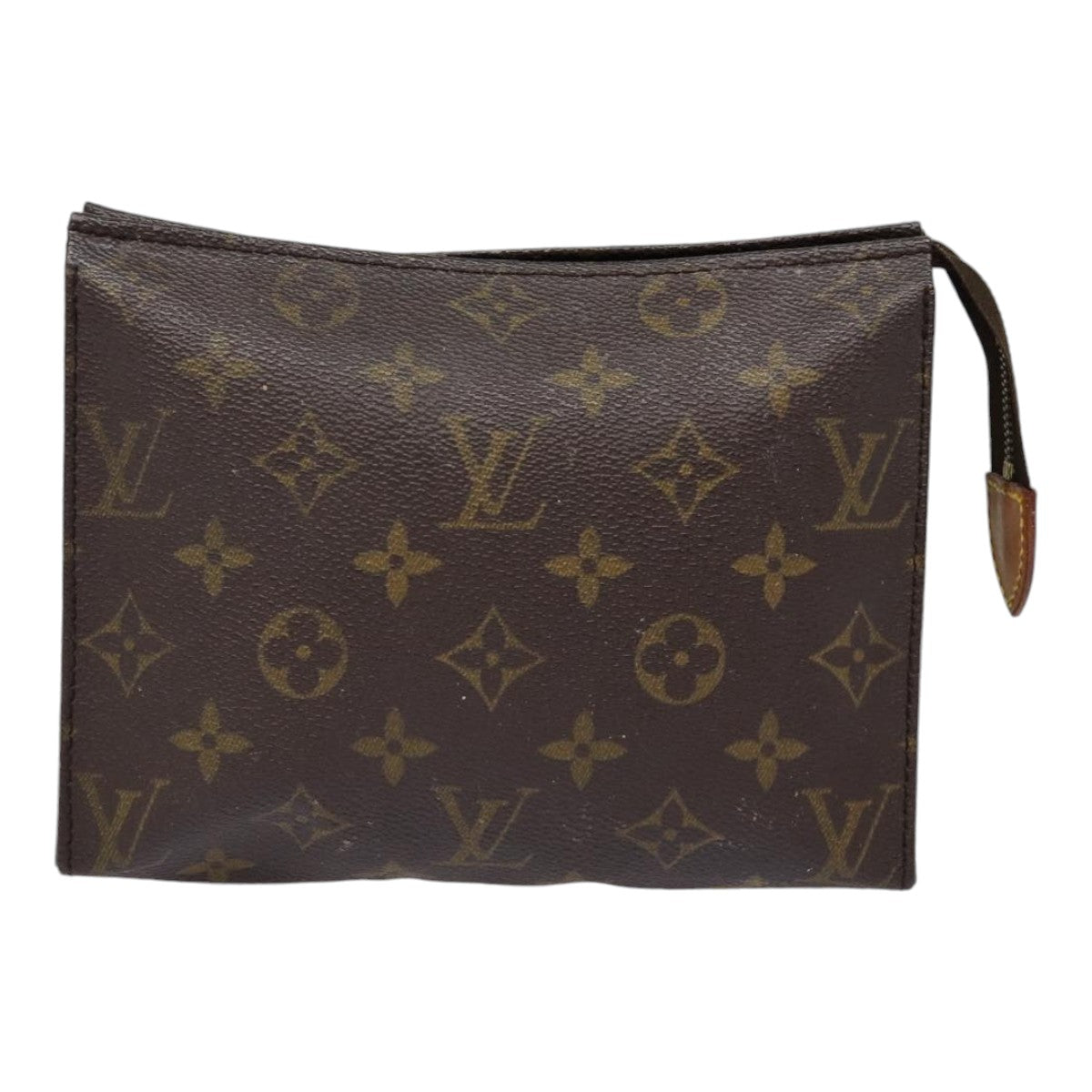 LOUIS VUITTON Monogram Poche Toilette 19 Pouch M47544 LV Auth 88329