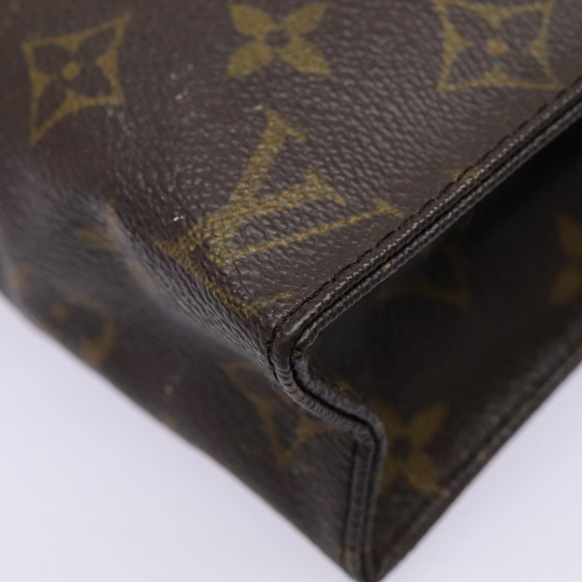 LOUIS VUITTON Monogram Poche Toilette 19 Pouch M47544 LV Auth 88329