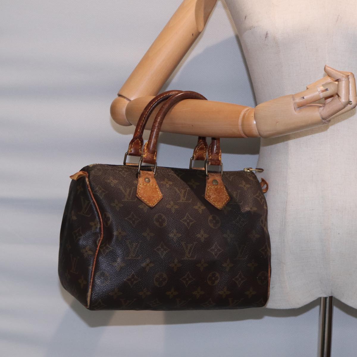 LOUIS VUITTON Monogram Speedy 25 Hand Bag M41528 LV Auth 88352