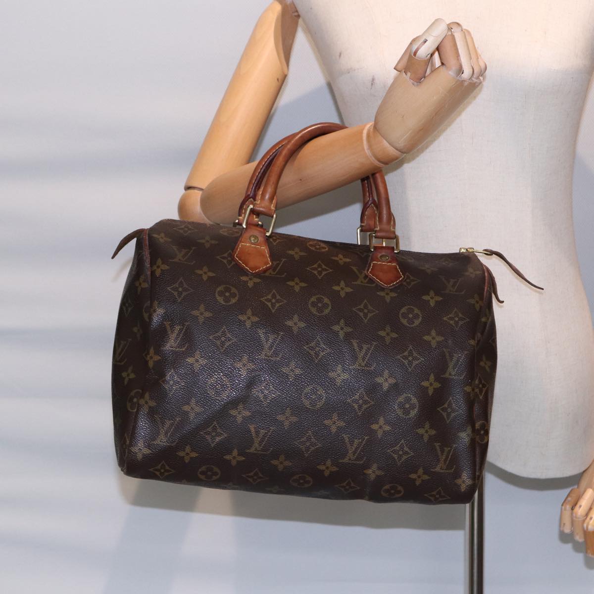 LOUIS VUITTON Monogram Speedy 30 Hand Bag M41526 LV Auth 88354