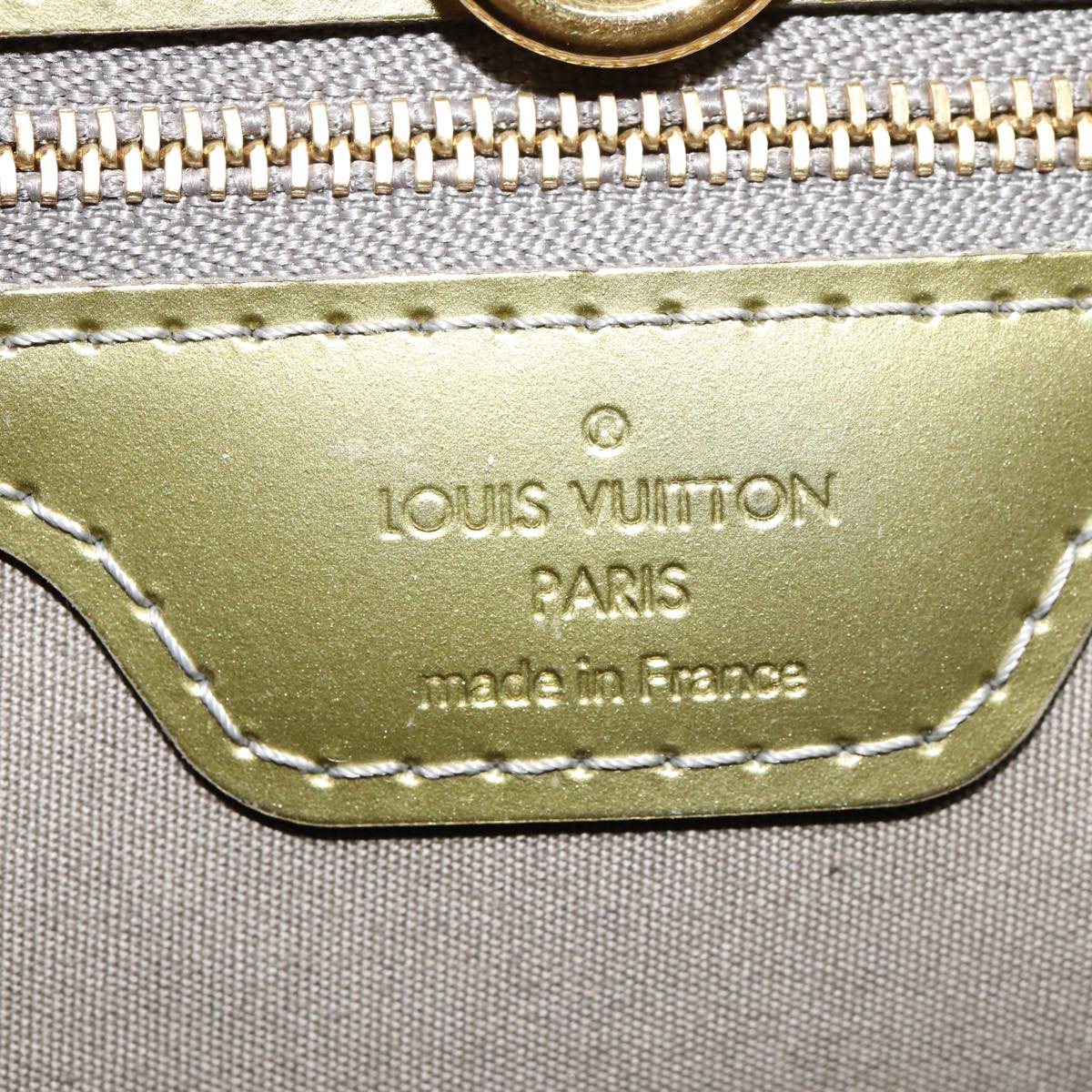 LOUIS VUITTON Monogram Vernis Wilshire PM Bag Gris Art Deco M91627 LV Auth 88363