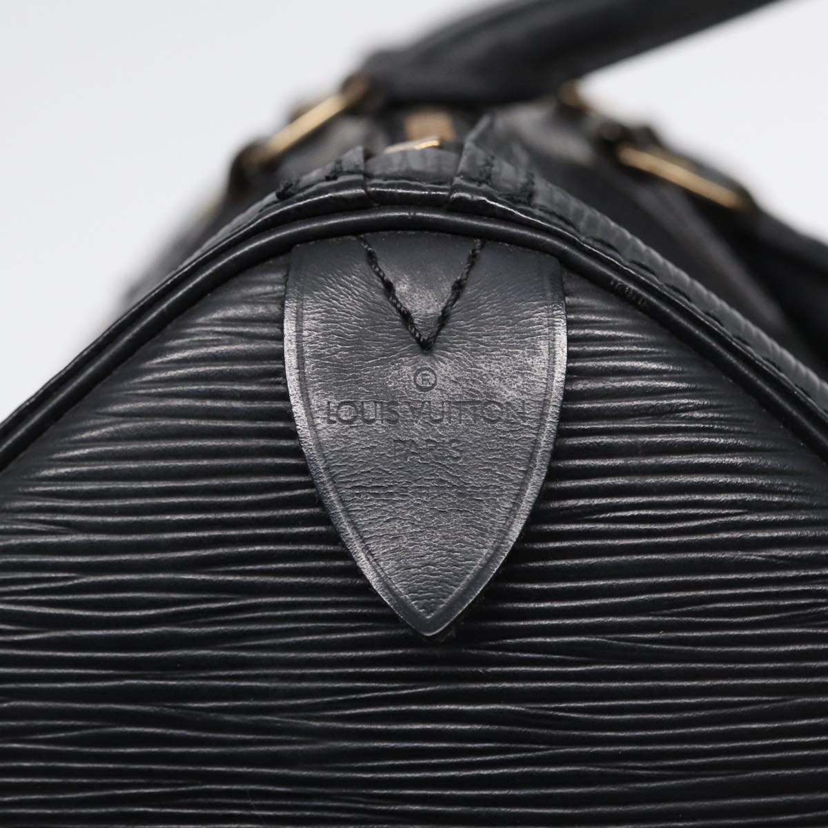 LOUIS VUITTON Epi Speedy 30 Hand Bag Noir Black M43002 LV Auth 88367