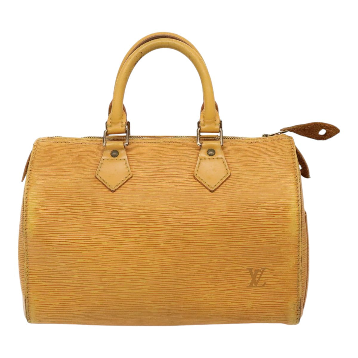 LOUIS VUITTON Epi Speedy 25 Hand Bag Tassili Yellow M43019 LV Auth 88368