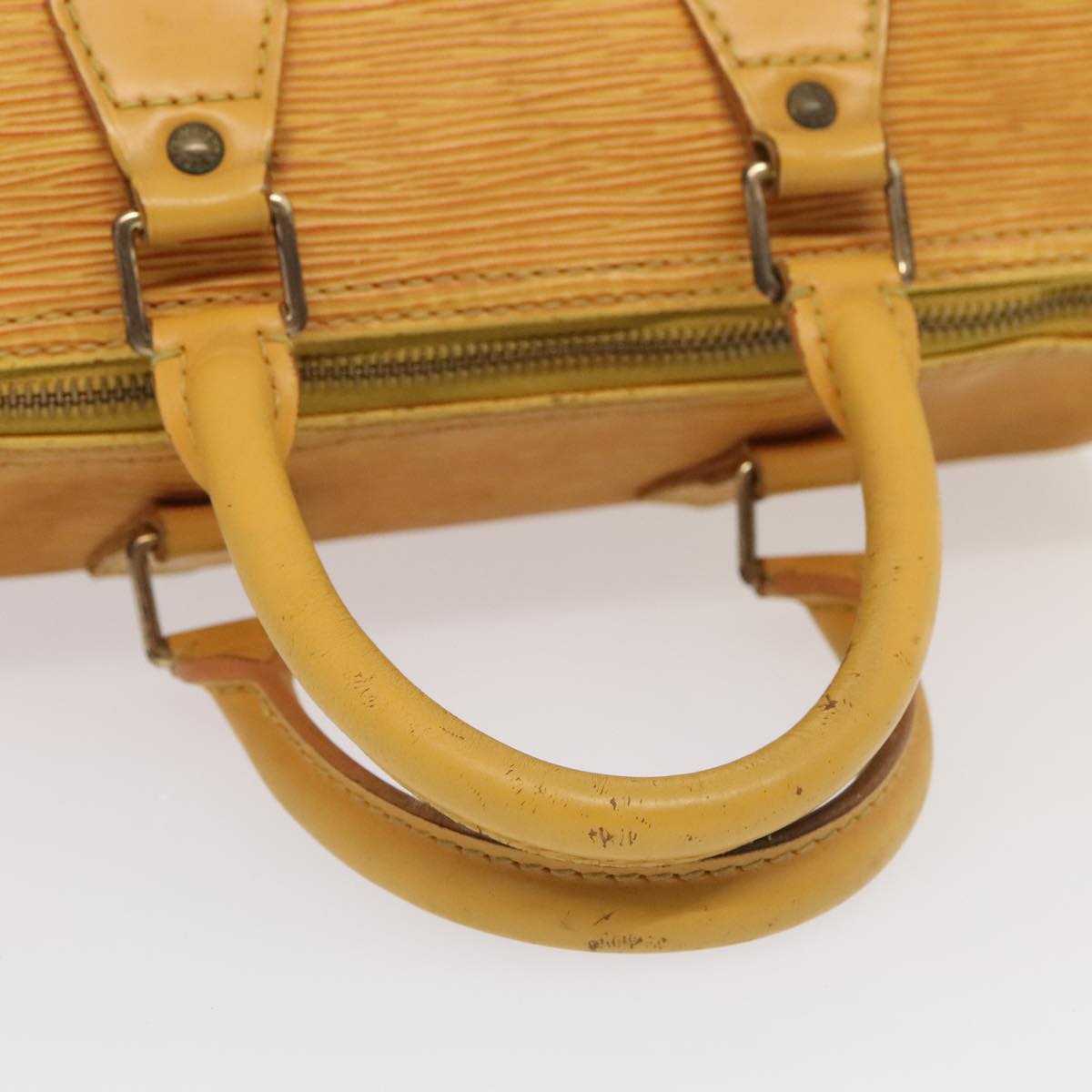 LOUIS VUITTON Epi Speedy 25 Hand Bag Tassili Yellow M43019 LV Auth 88368