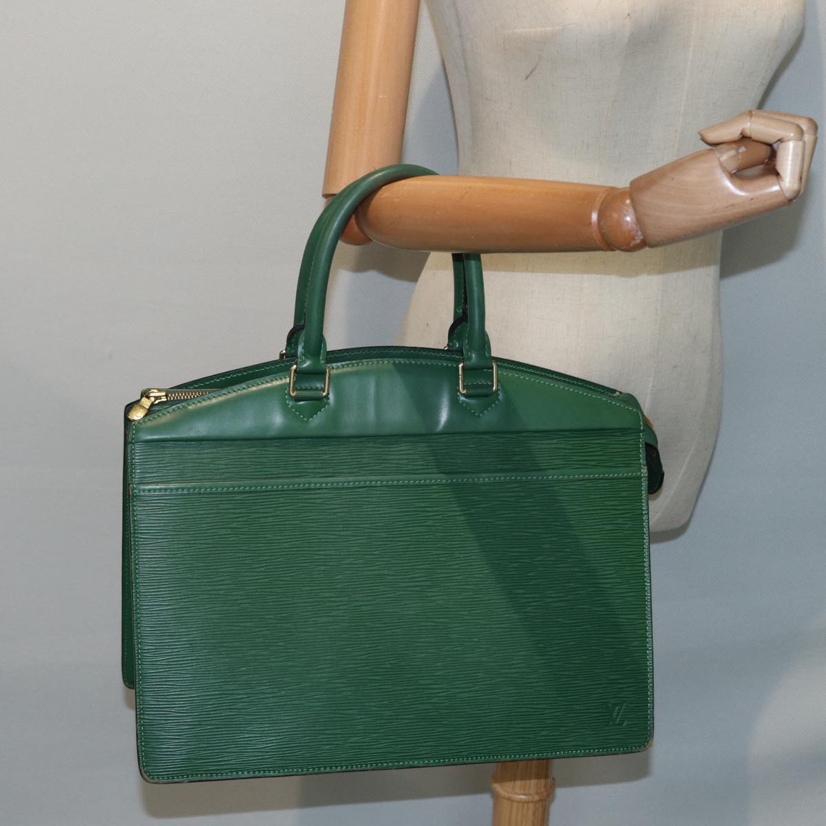 LOUIS VUITTON Epi Riviera Hand Bag Green M48184 LV Auth 88375