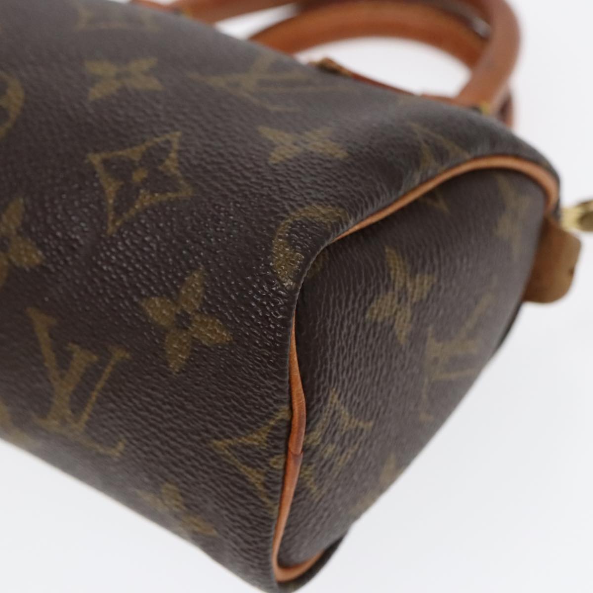 LOUIS VUITTON Monogram Mini Speedy Hand Bag M41534 LV Auth 88377