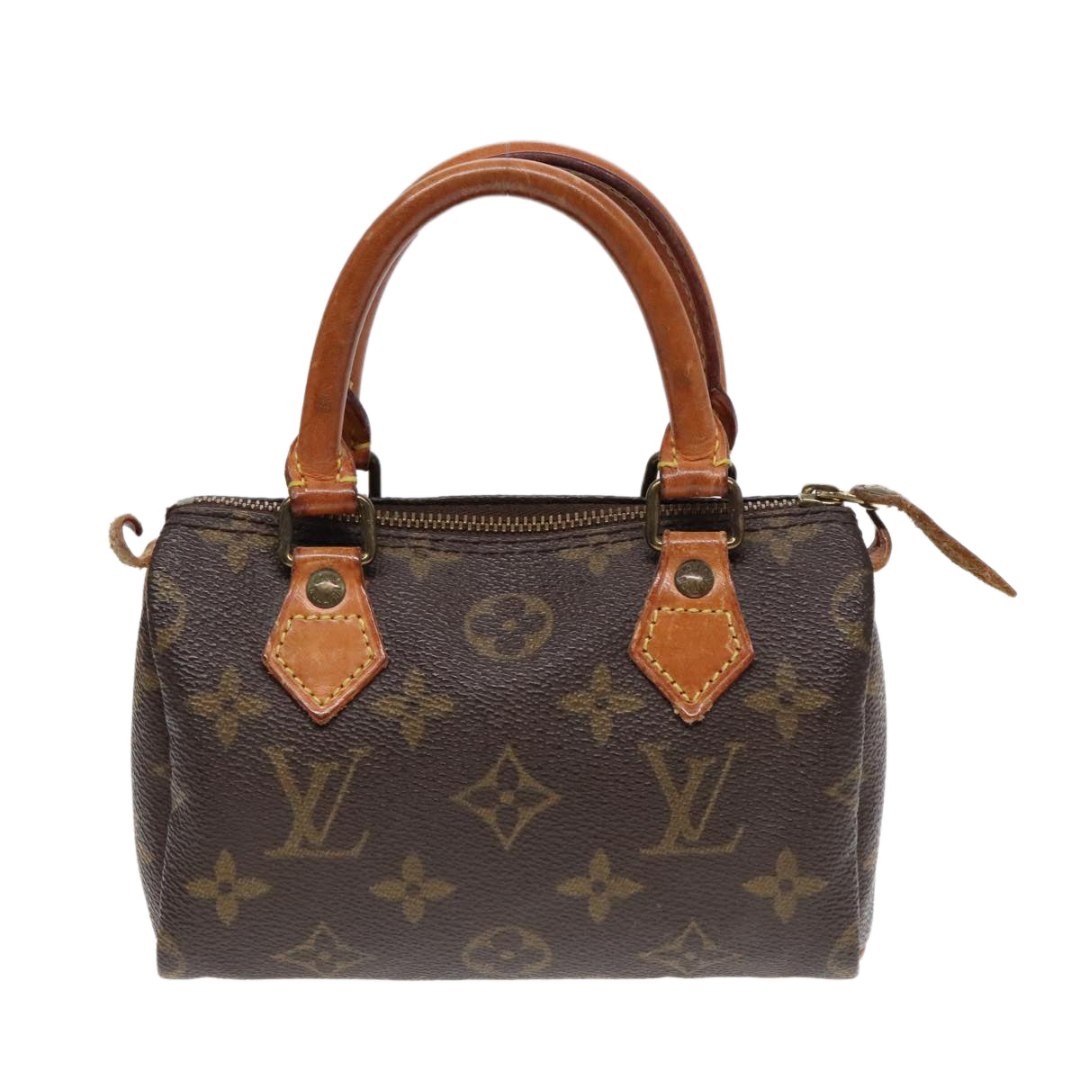 LOUIS VUITTON Monogram Mini Speedy Hand Bag M41534 LV Auth 88377