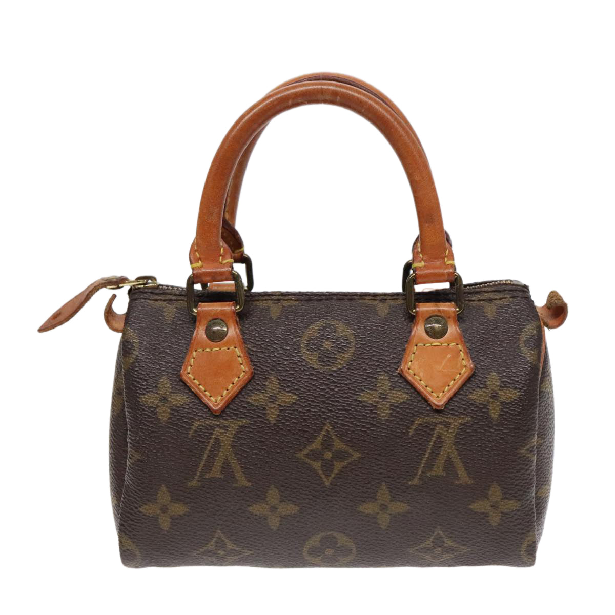 LOUIS VUITTON Monogram Mini Speedy Hand Bag M41534 LV Auth 88377