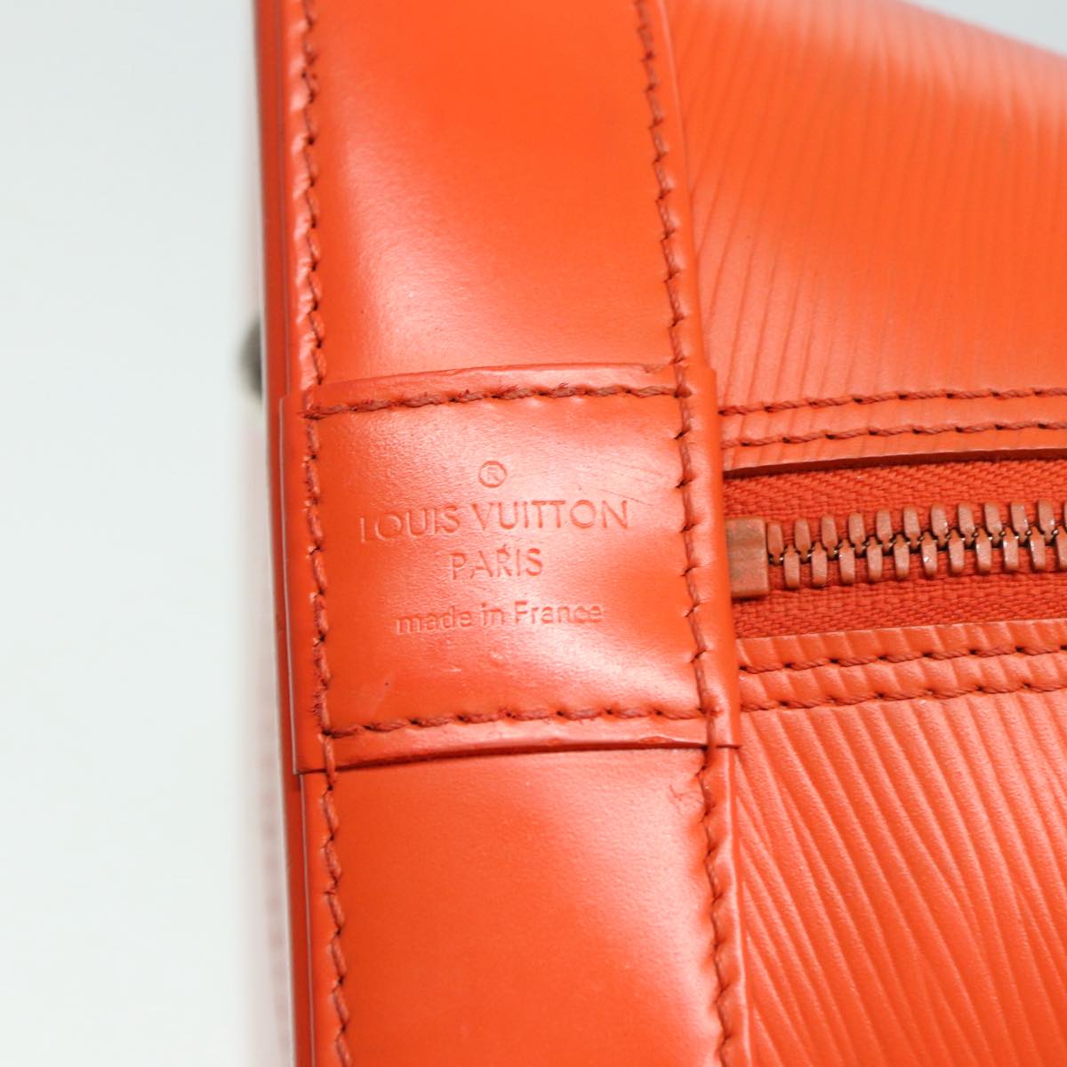 LOUIS VUITTON Epi Alma GM Hand Bag Orange Pimon M40633 LV Auth 88387