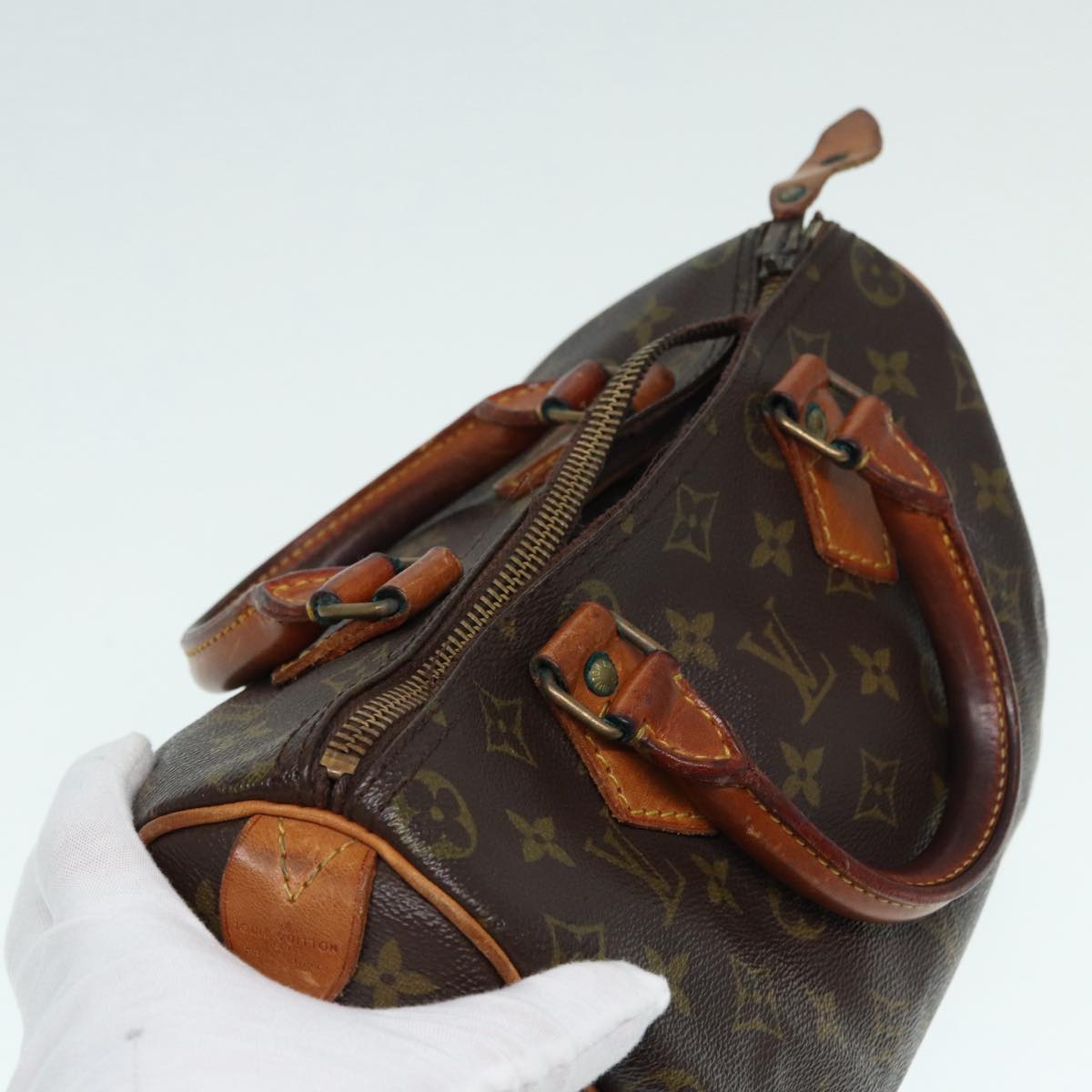 LOUIS VUITTON Monogram Speedy 25 Hand Bag M41528 LV Auth 88402