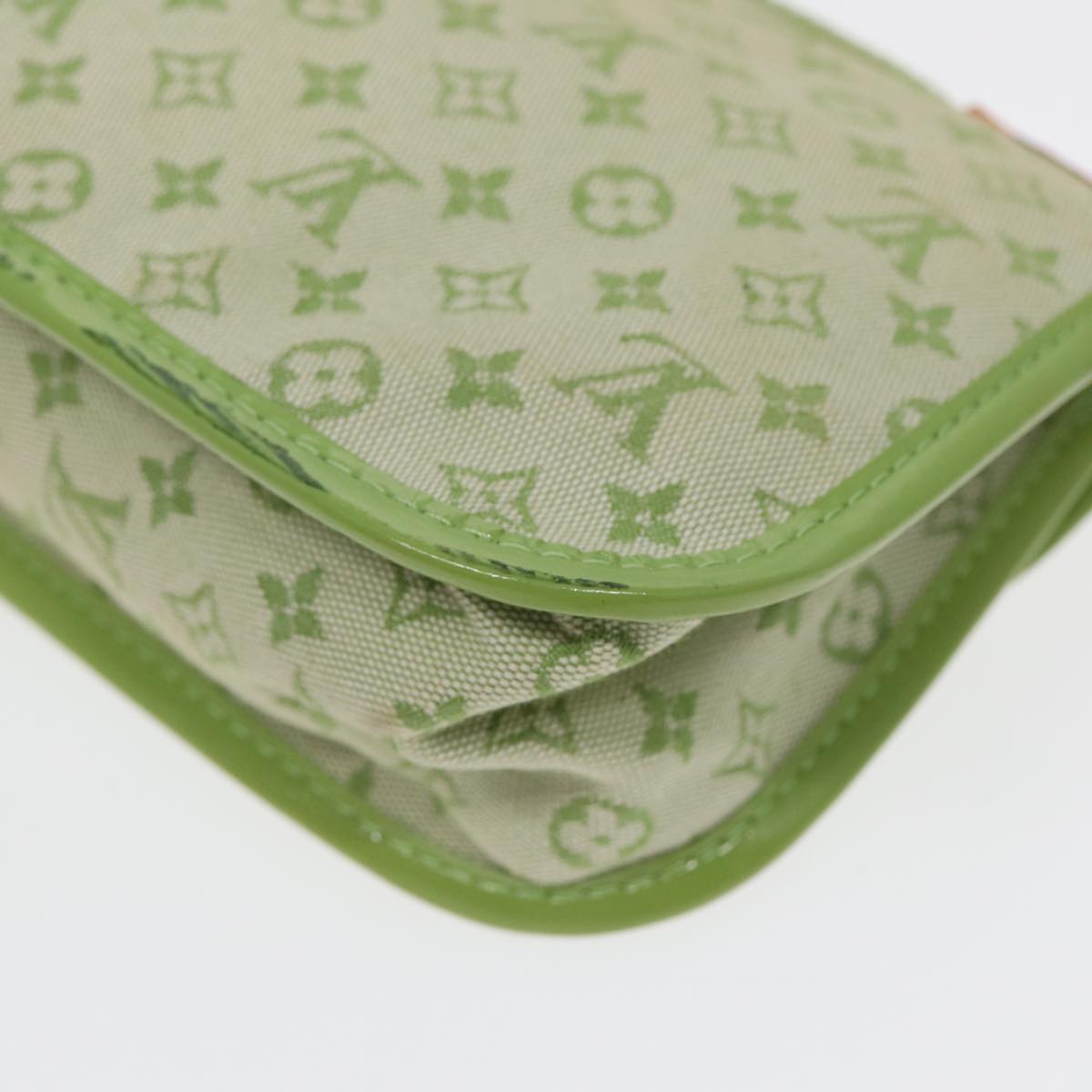 LOUIS VUITTON Monogram Mini Trousse Marie Kate Pouch Green M92935 Auth 88437V