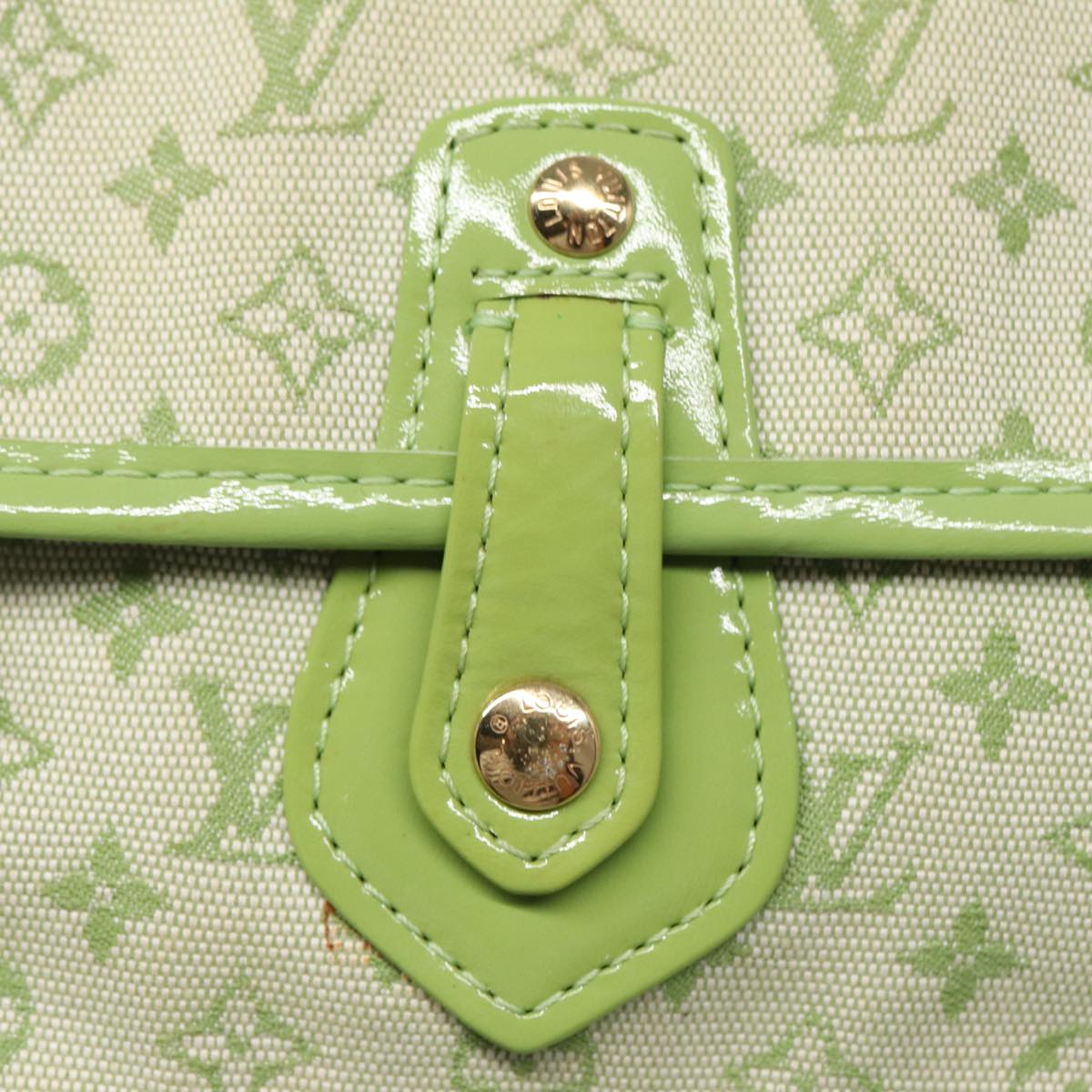LOUIS VUITTON Monogram Mini Trousse Marie Kate Pouch Green M92935 Auth 88437V