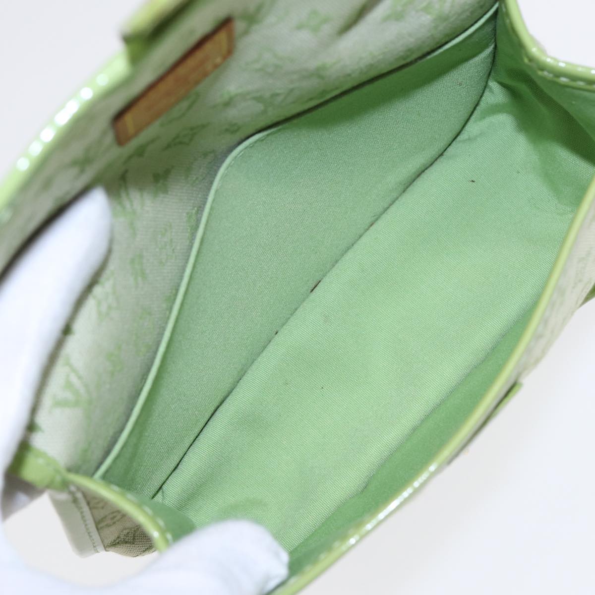 LOUIS VUITTON Monogram Mini Trousse Marie Kate Pouch Green M92935 Auth 88437V