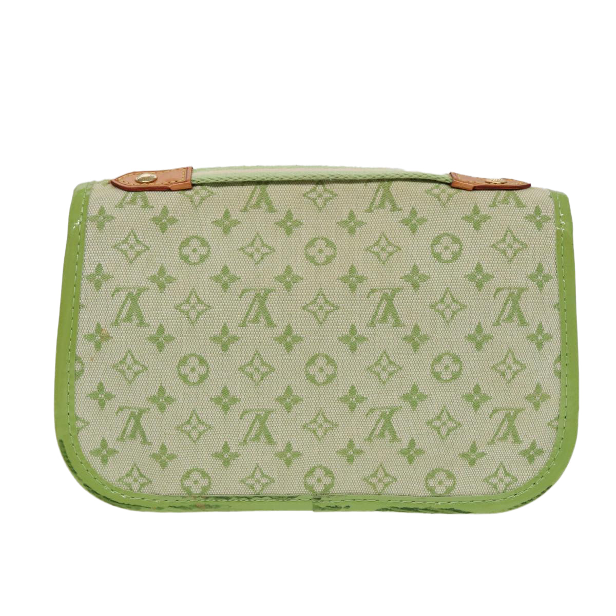 LOUIS VUITTON Monogram Mini Trousse Marie Kate Pouch Green M92935 Auth 88437V