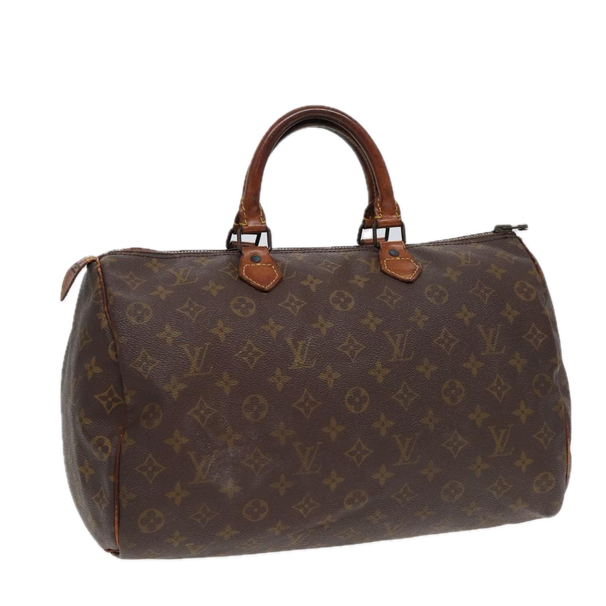 LOUIS VUITTON Monogram Speedy 35 Hand Bag Vintage M41524 LV Auth 88447