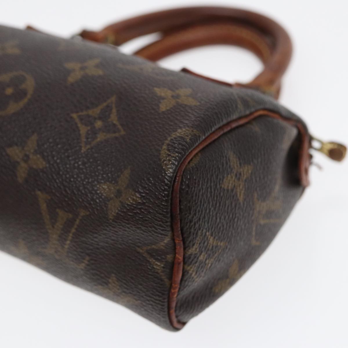 LOUIS VUITTON Monogram Mini Speedy Hand Bag M41534 LV Auth 88457