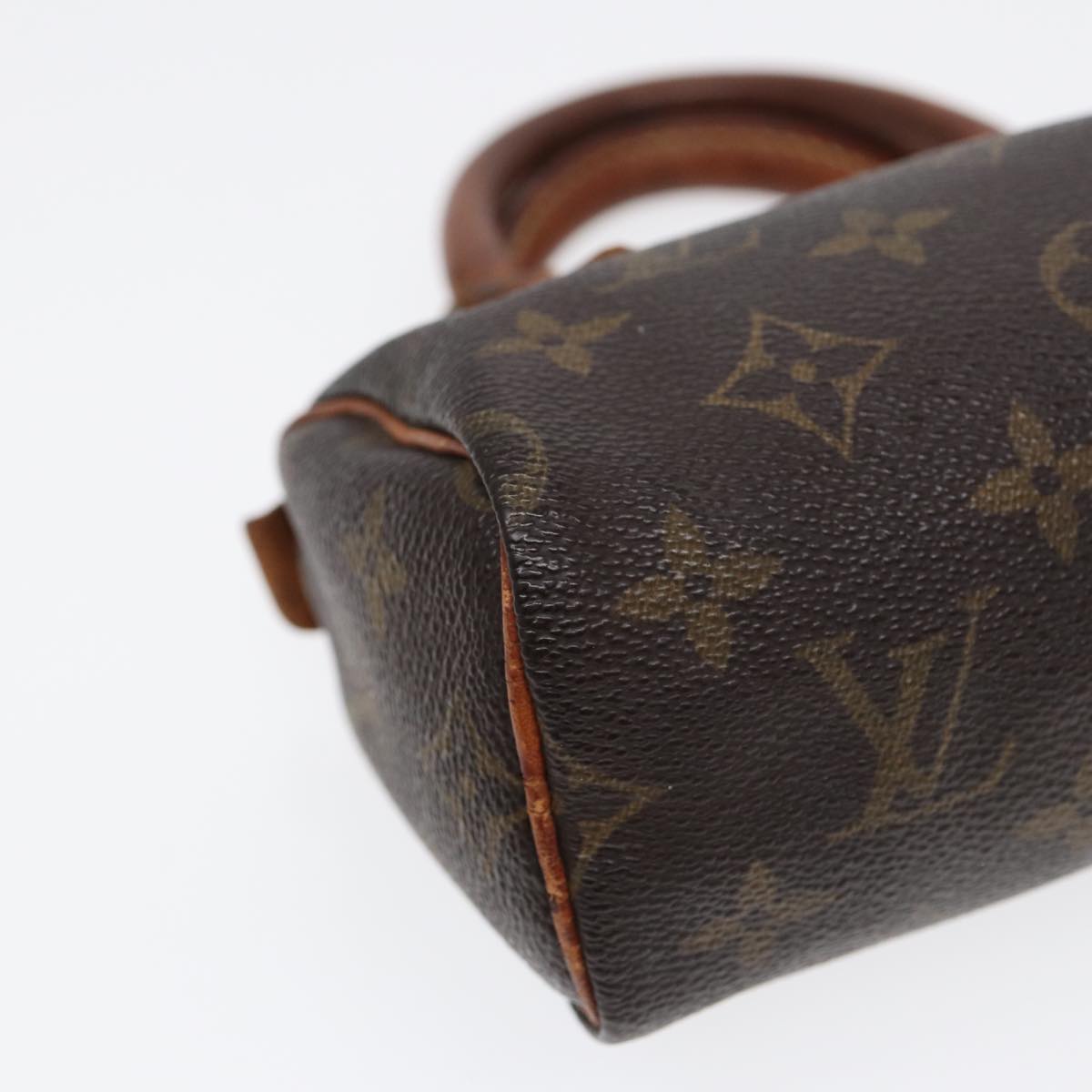 LOUIS VUITTON Monogram Mini Speedy Hand Bag M41534 LV Auth 88457