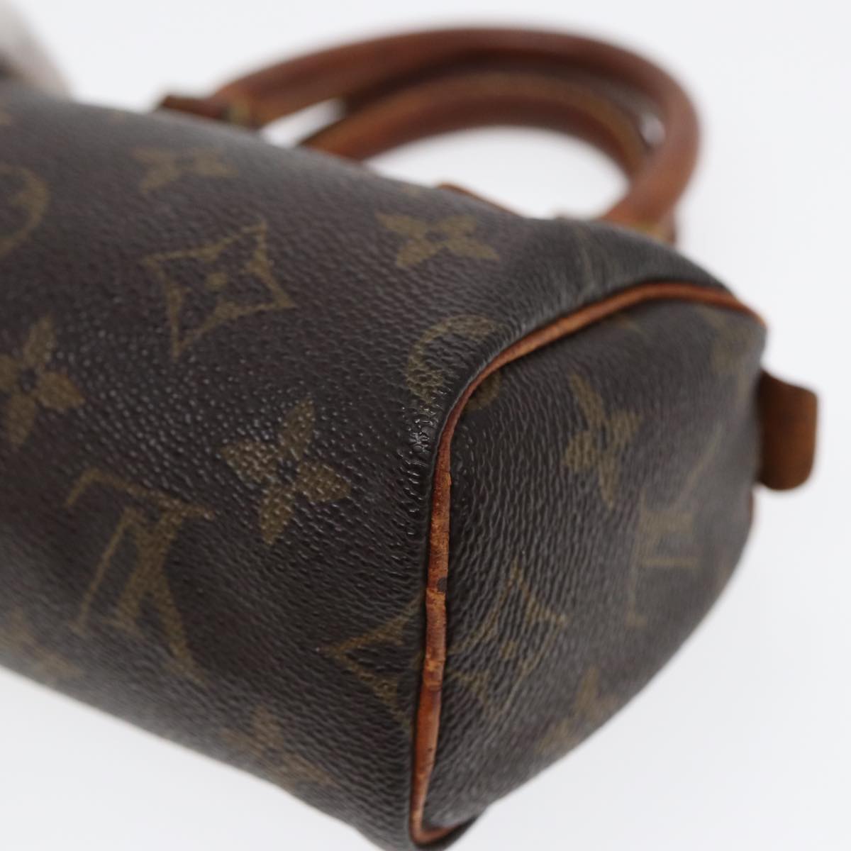 LOUIS VUITTON Monogram Mini Speedy Hand Bag M41534 LV Auth 88457