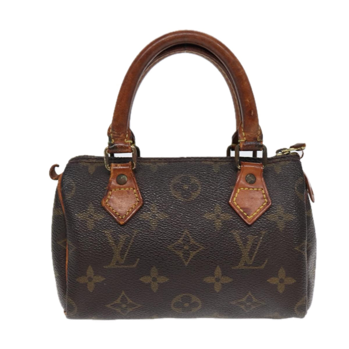 LOUIS VUITTON Monogram Mini Speedy Hand Bag M41534 LV Auth 88457