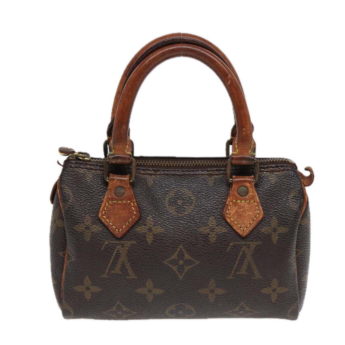 LOUIS VUITTON Monogram Mini Speedy Hand Bag M41534 LV Auth 88457