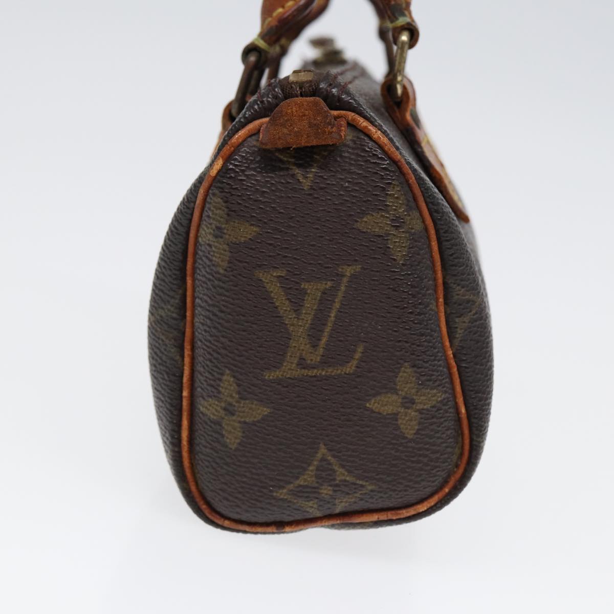 LOUIS VUITTON Monogram Mini Speedy Hand Bag M41534 LV Auth 88457