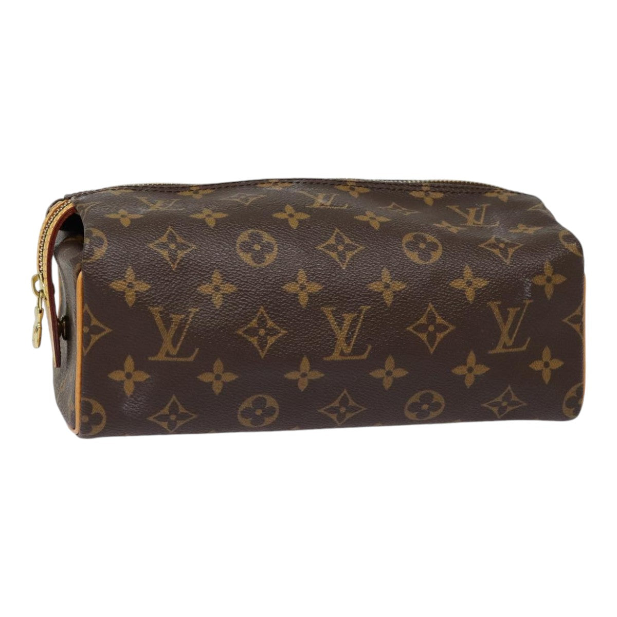 LOUIS VUITTON Monogram Trousse Patte Pression Cosmetic Pouch M47636 Auth 88458