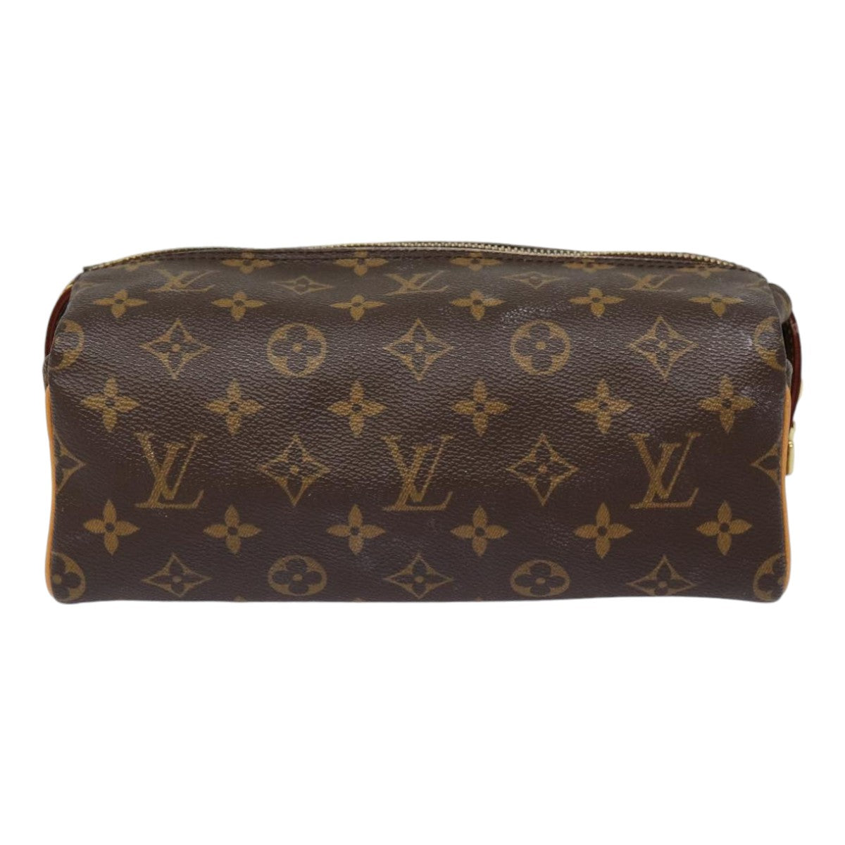 LOUIS VUITTON Monogram Trousse Patte Pression Cosmetic Pouch M47636 Auth 88458