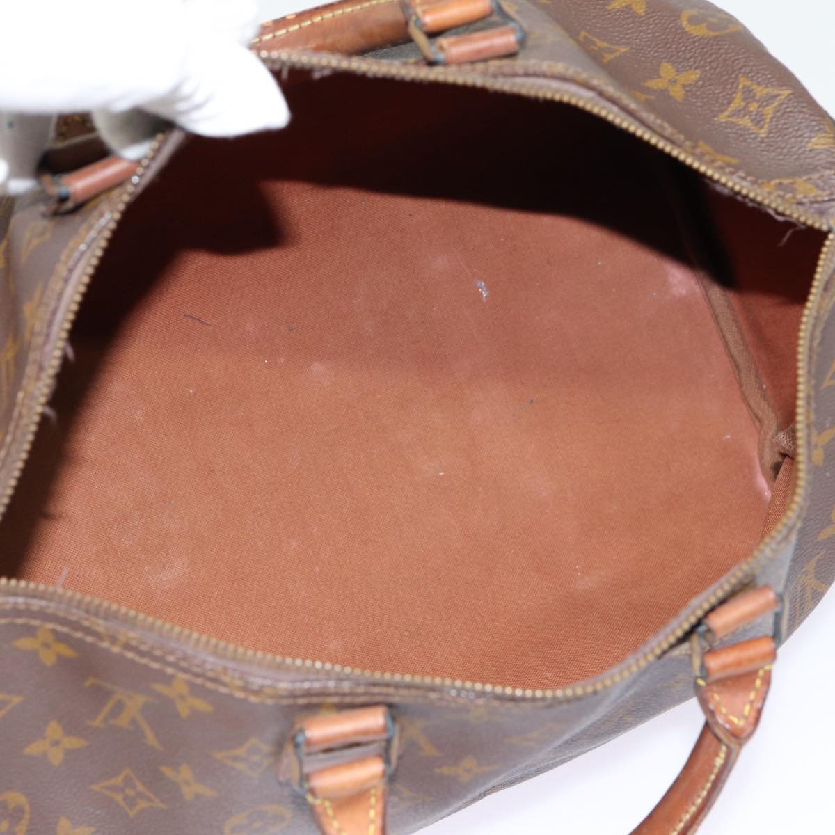 LOUIS VUITTON Monogram Speedy 35 Hand Bag Vintage M41524 LV Auth 88540