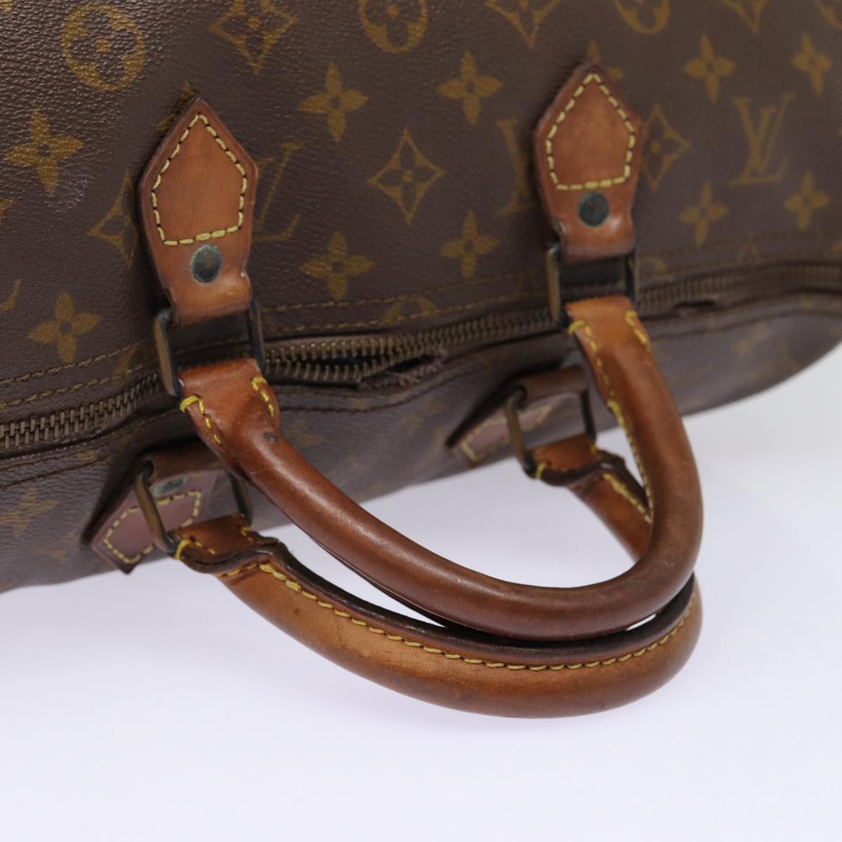 LOUIS VUITTON Monogram Speedy 35 Hand Bag Vintage M41524 LV Auth 88540