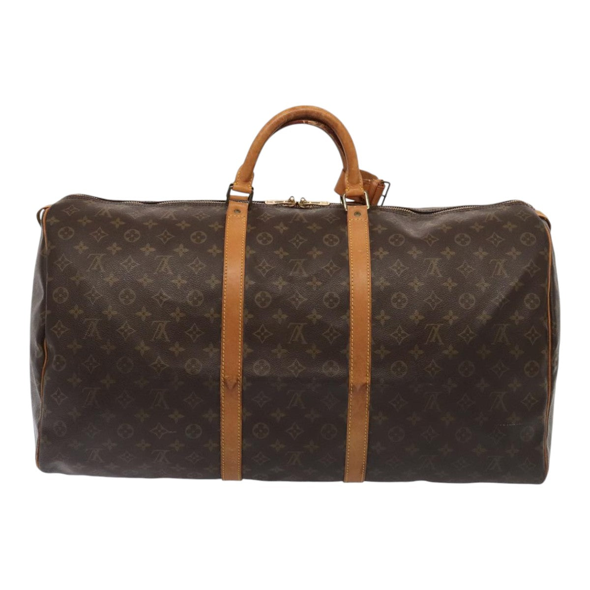 LOUIS VUITTON Monogram Keepall 60 Boston Bag M41422 LV Auth 88579