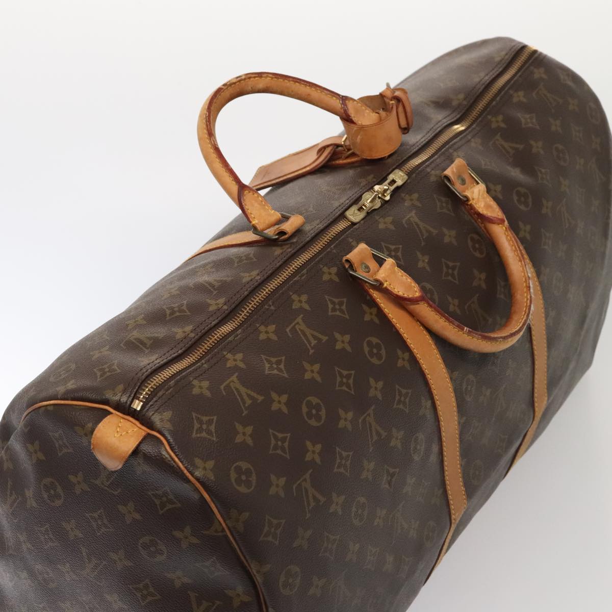 LOUIS VUITTON Monogram Keepall 60 Boston Bag M41422 LV Auth 88579