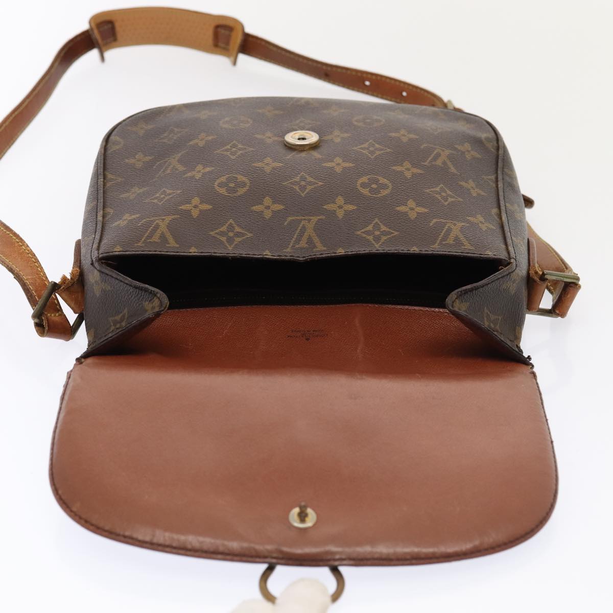 LOUIS VUITTON Monogram Saint Cloud GM Shoulder Bag M51242 LV Auth 88587