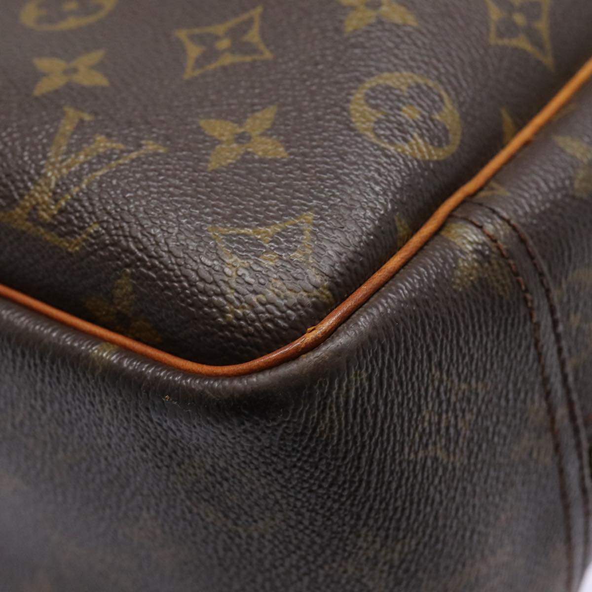 LOUIS VUITTON Monogram Deauville Hand Bag M47270 LV Auth 88634