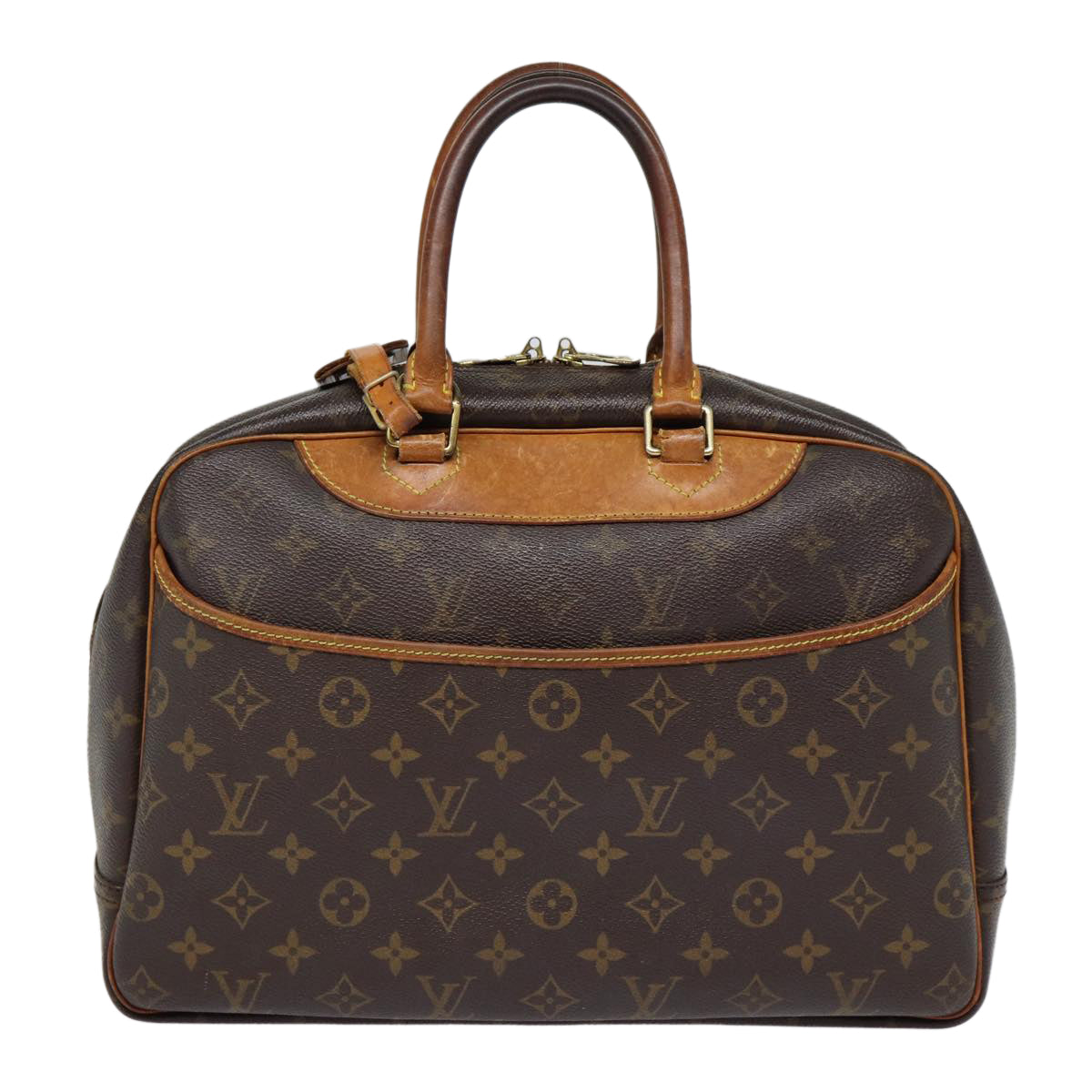 LOUIS VUITTON Monogram Deauville Hand Bag M47270 LV Auth 88634