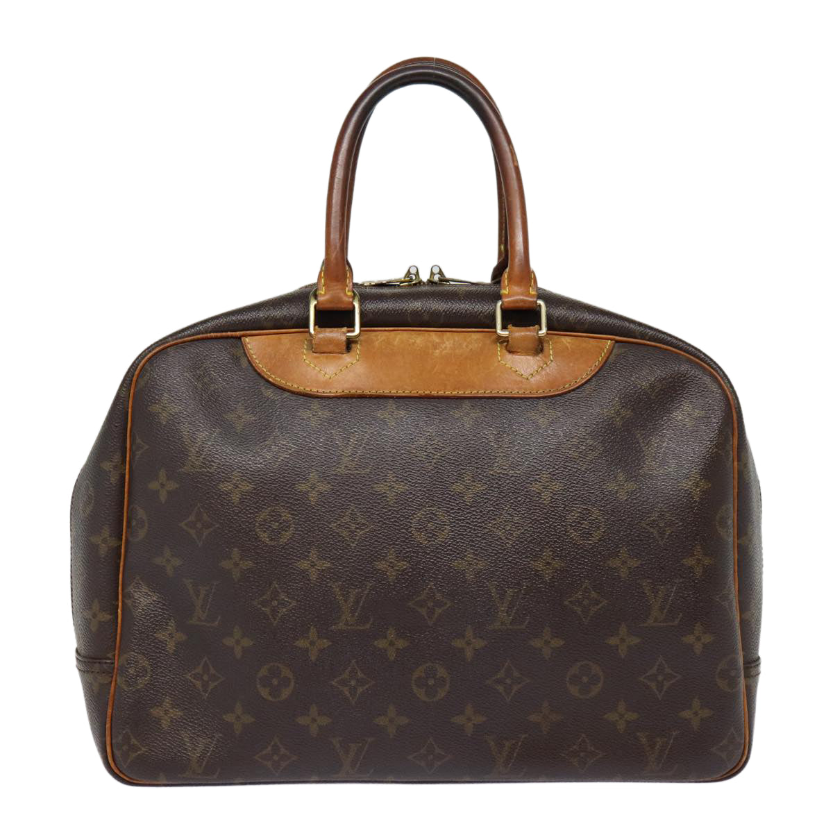 LOUIS VUITTON Monogram Deauville Hand Bag M47270 LV Auth 88634