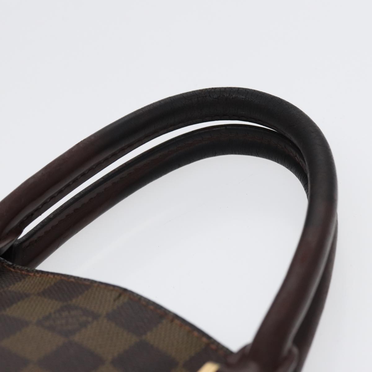 LOUIS VUITTON Damier Ebene Sac Plat Hand Bag N51140 LV Auth 88692