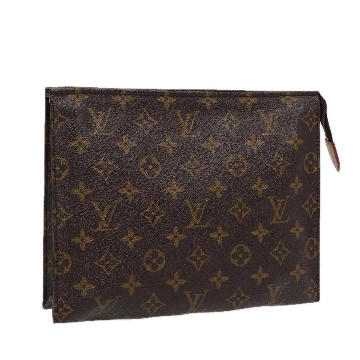 LOUIS VUITTON Monogram Poche Toilette 26 Pouch M47542 LV Auth 88697