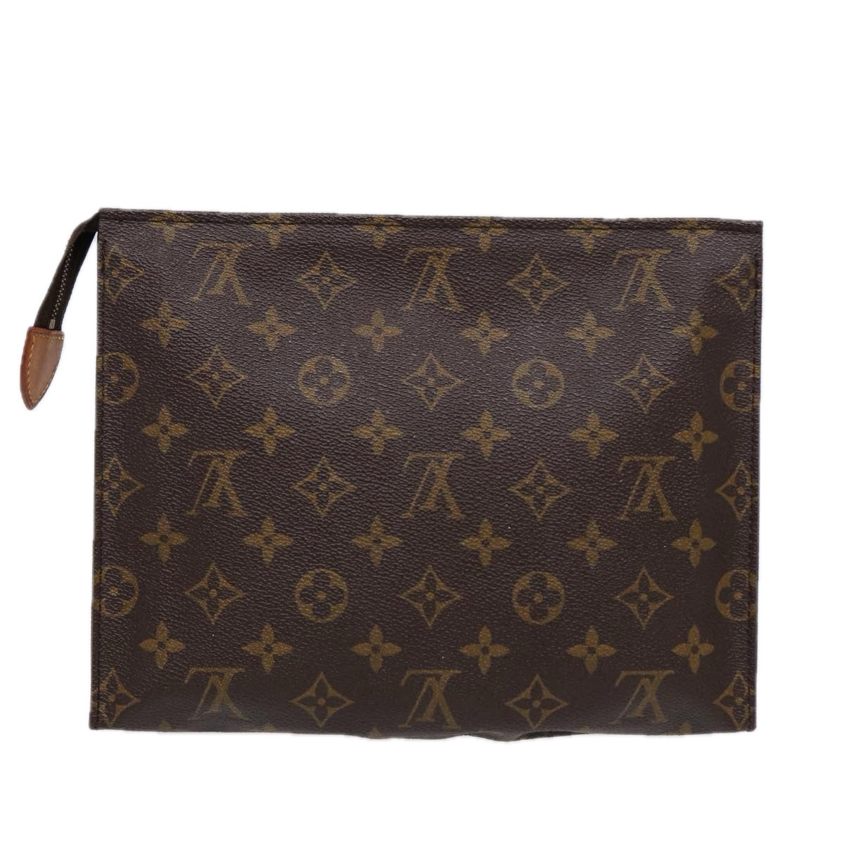 LOUIS VUITTON Monogram Poche Toilette 26 Pouch M47542 LV Auth 88697