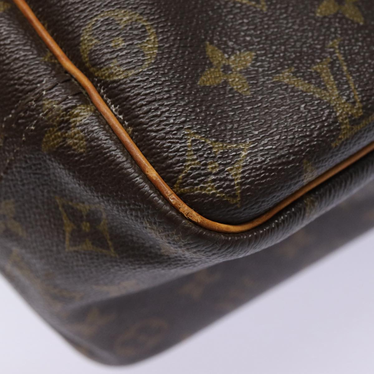 LOUIS VUITTON Monogram Deauville Hand Bag M47270 LV Auth 88713