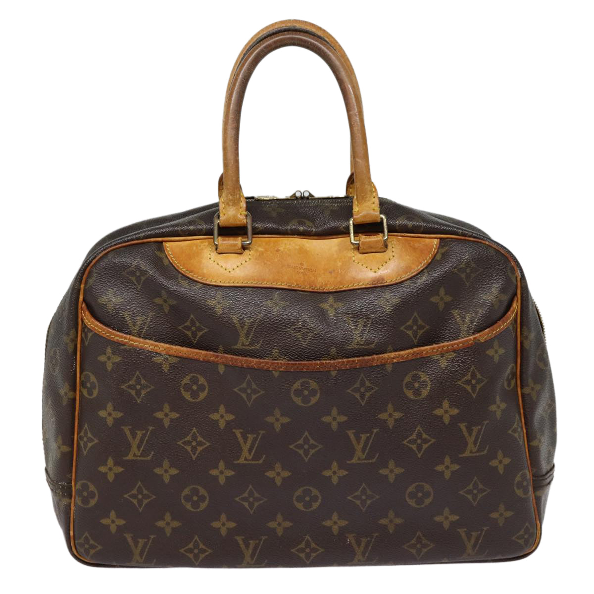 LOUIS VUITTON Monogram Deauville Hand Bag M47270 LV Auth 88713