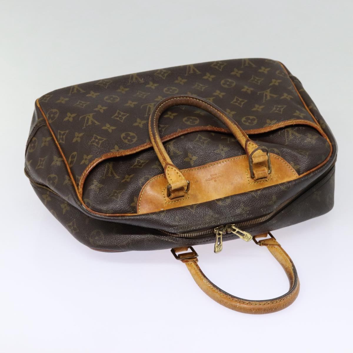 LOUIS VUITTON Monogram Deauville Hand Bag M47270 LV Auth 88713