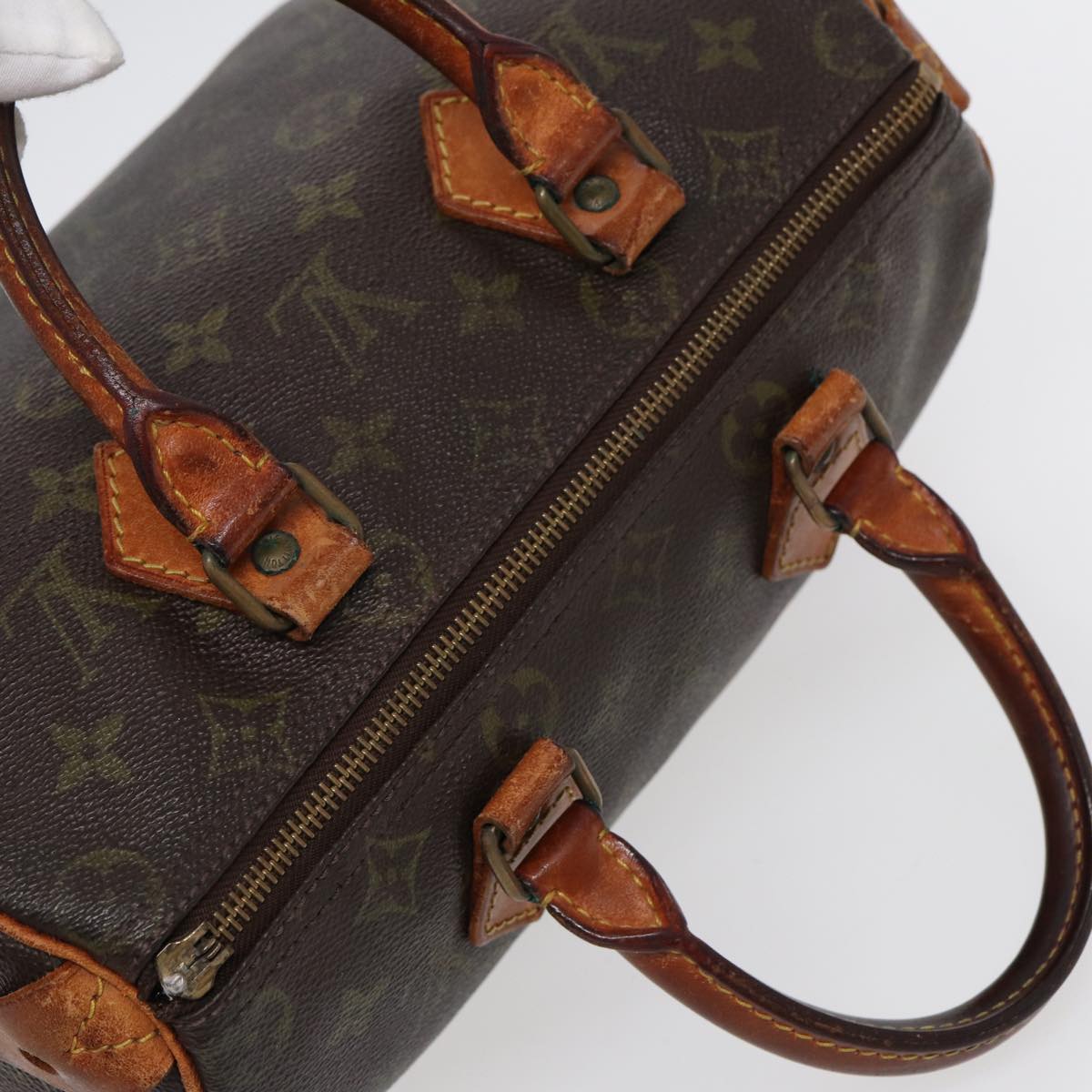 LOUIS VUITTON Monogram Speedy 25 Hand Bag M41528 LV Auth 88716