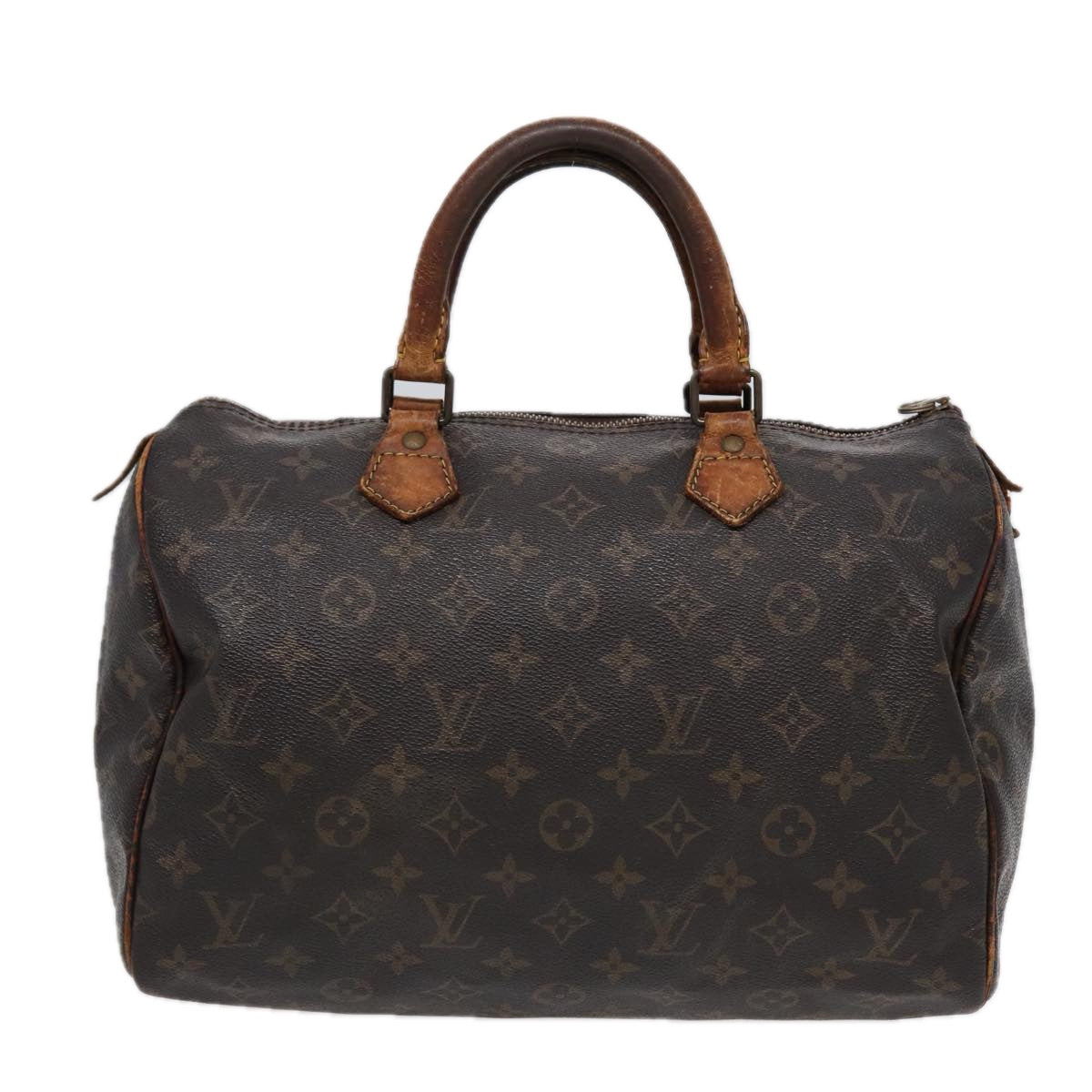 LOUIS VUITTON Monogram Speedy 30 Hand Bag M41526 LV Auth 88721