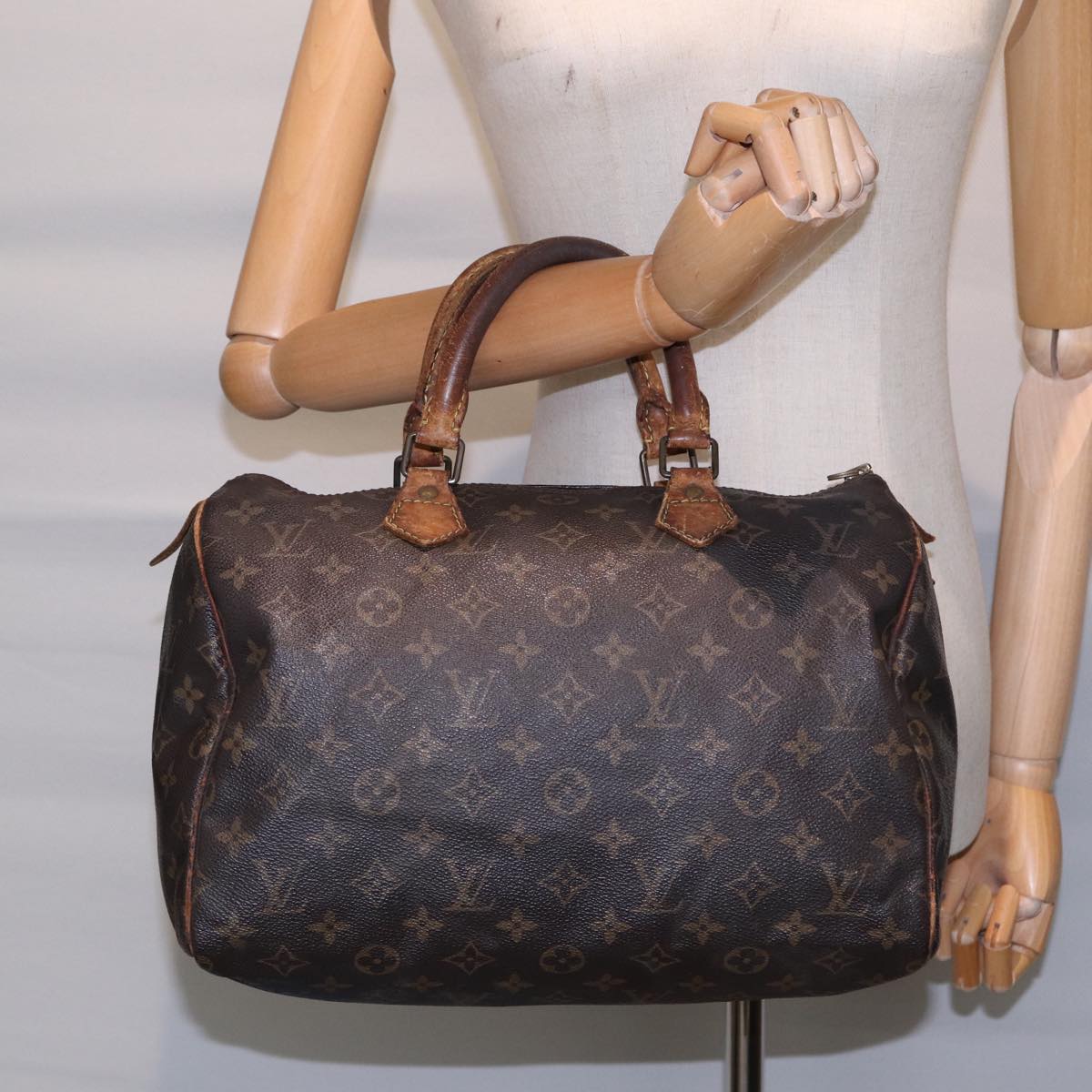 LOUIS VUITTON Monogram Speedy 30 Hand Bag M41526 LV Auth 88721